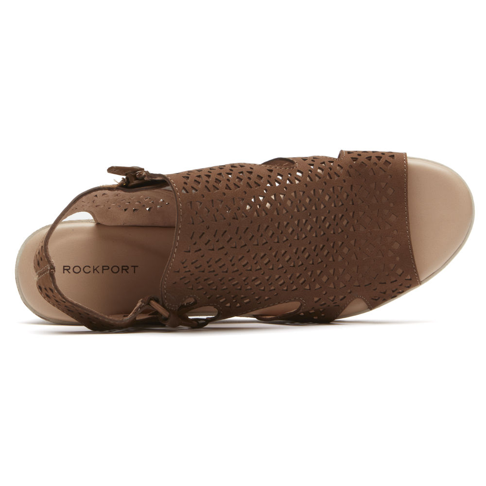 Rockport Sandaler Dame Brune - Hadley Bungee - NDIO92610